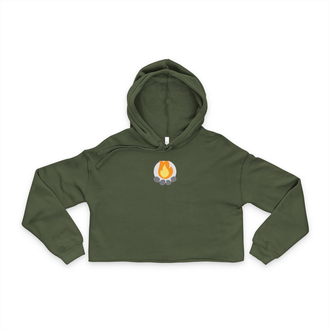 Camp Addict Cropped Hoodie — Women&