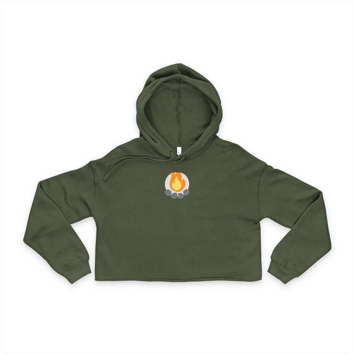 Camp Addict Cropped Hoodie — Women&