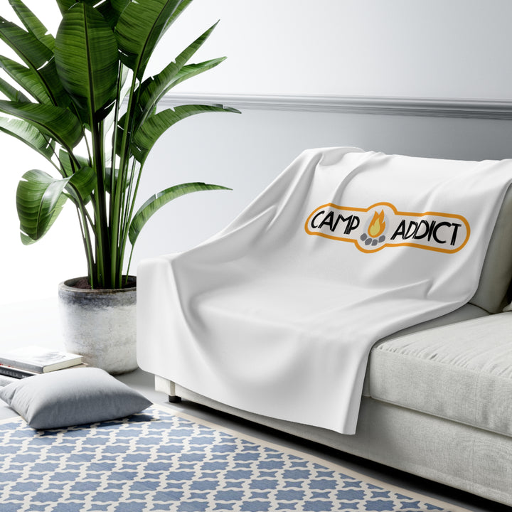 Camp Addict Sherpa Blanket