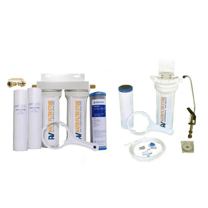 Essential Whole RV Water Filter System with Bracket