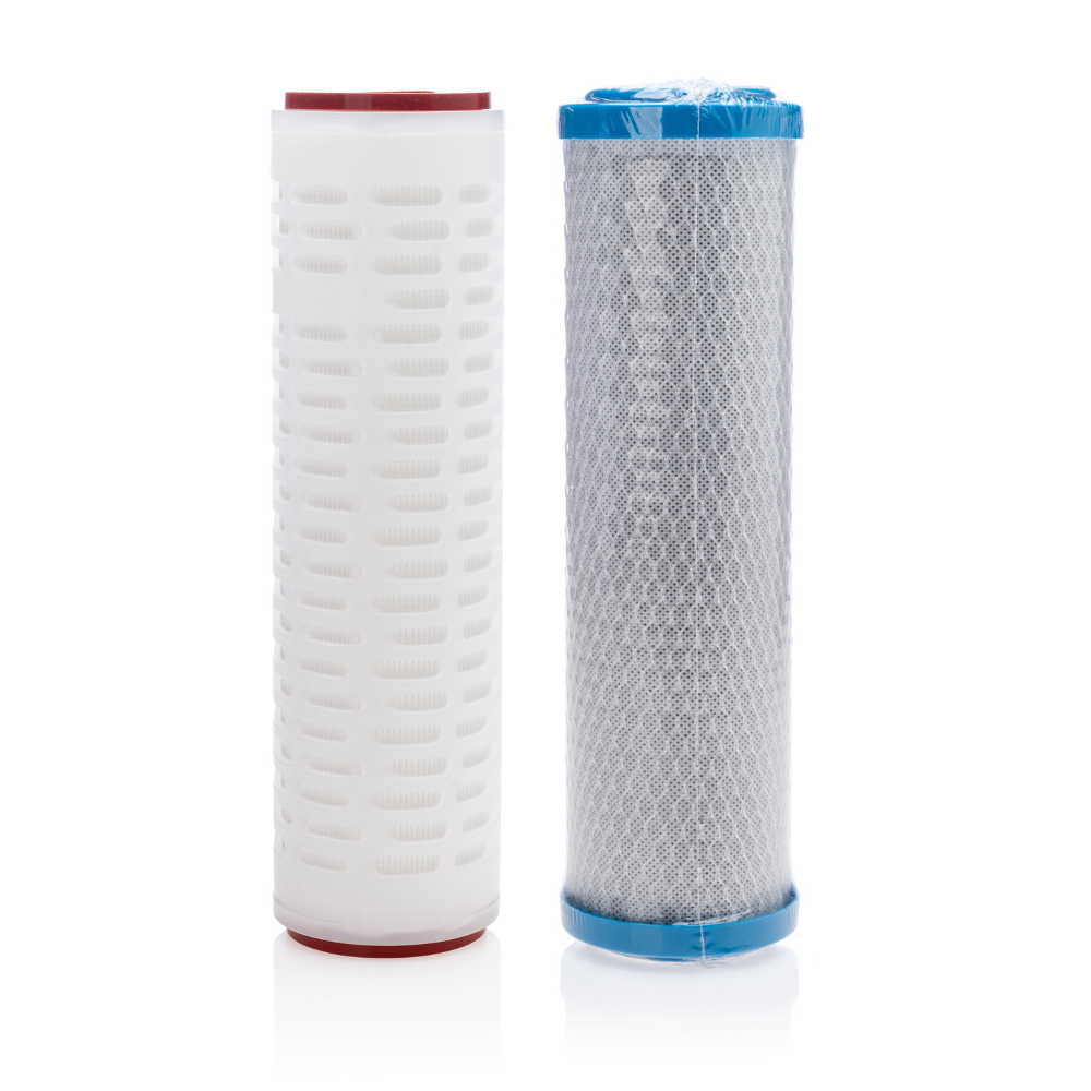 Elite top-tier RV water filtration system with 0.2-micron Virus Hero cartridge and anti-scale carbon block